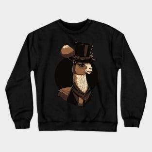 Alpaca Top Hat Crewneck Sweatshirt